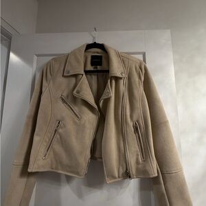Dynamite Tan Leather Jacket